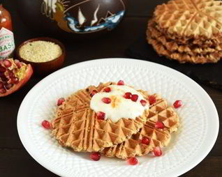 Закусочные вафли с аджикой