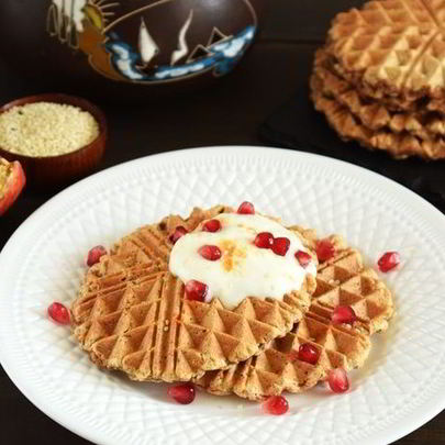 Закусочные вафли с аджикой