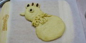 выпечка в виде петуха