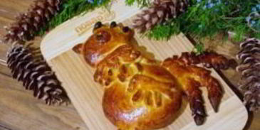 выпечка в виде петуха