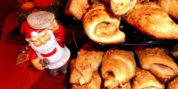 яблочные слойки в лимонадной карамели