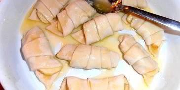 яблочные слойки в лимонадной карамели