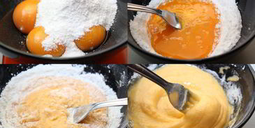 круглые эклеры с заварным кремом