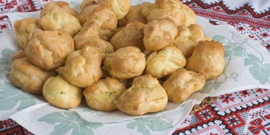 Рецепт профитролей с куриной печенью