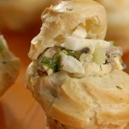 Рецепт Профитролей с печенью трески