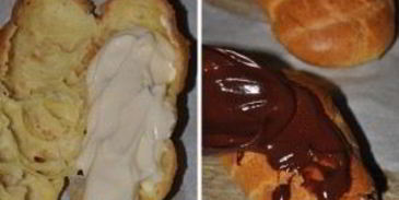 эклеры из заварного теста с кремом