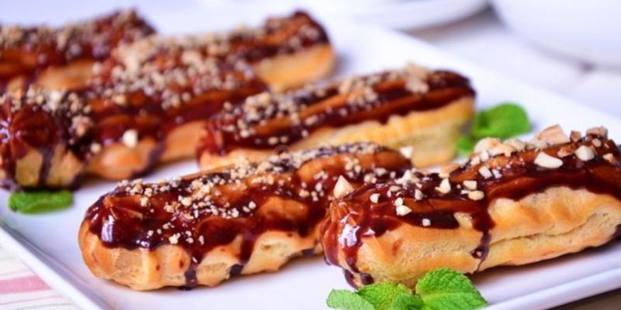 Рецепт эклеров ореховых