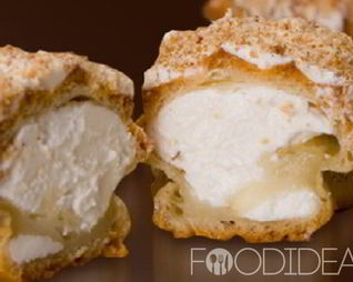 Эклеры с белковым кремом