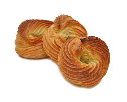 Эклеры с кремом из ветчины