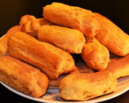 Эклеры с шоколадно-сливочным сыром