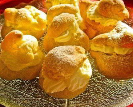 Эклеры с сырно-сливочным кремом