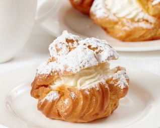 Эклеры со сливочно-творожным кремом