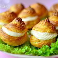 Рецепт Закусочных профитролей со сливочно-лососевым крем-муссом