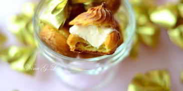 закусочные профитроли со сливочно-лососевым крем-муссом