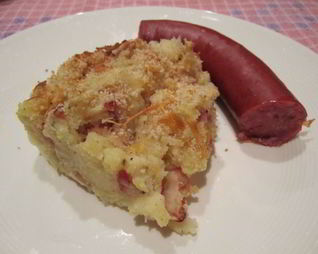 Голландская запеканка из картофеля и кислой капусты