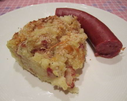 Голландская запеканка из картофеля и кислой капусты