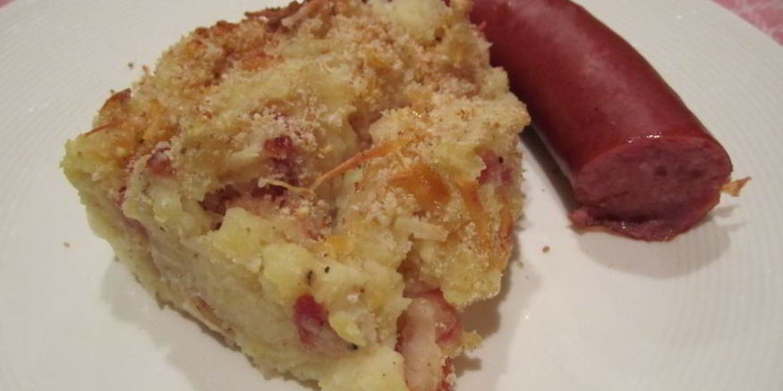 Рецепт голландской запеканки из картофеля и кислой капусты