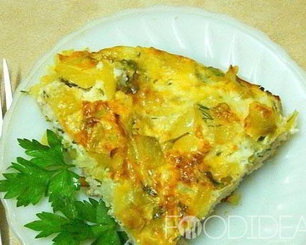 Картофельная запеканка с фаршем в мультиварке