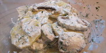 картофельная запеканка с грибами