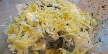 картофельная запеканка с грибами