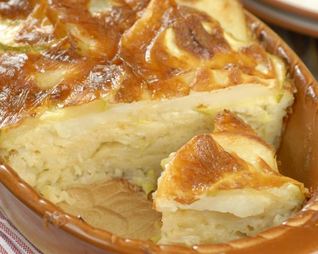 Картофельная запеканка с кабачками