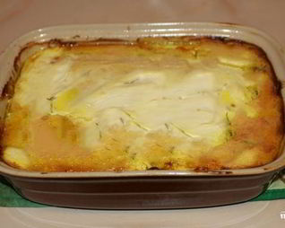 Картофельная запеканка с курицей и сыром