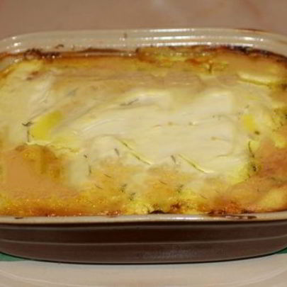 Картофельная запеканка с курицей и сыром