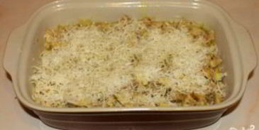 картофельная запеканка с курицей и сыром