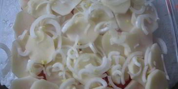 картофельная запеканка с рыбой