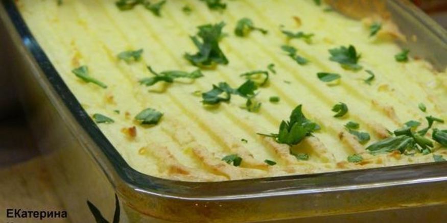 Рецепт картофельной запеканки с треской и креветками