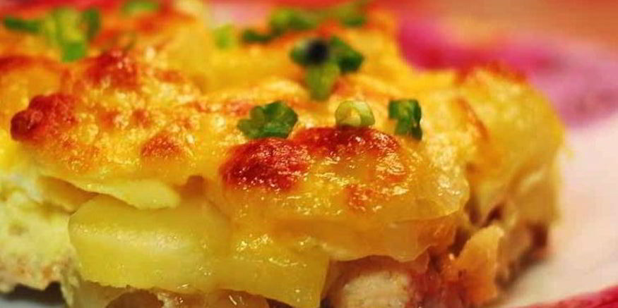Рецепт картофельно-куриной запеканка
