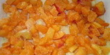 манная запеканка с абрикосом