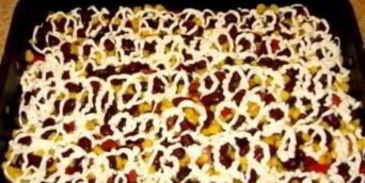 овощная запеканка с фаршем