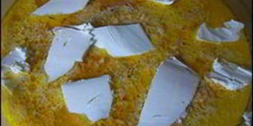 рисовая запеканка с сосисками и брынзой