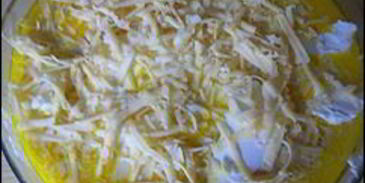 рисовая запеканка с сосисками и брынзой