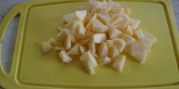 рисово-творожная запеканка с яблоком и курагой