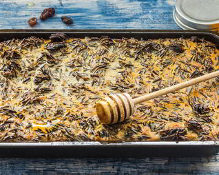 Сладкая запеканка из дикого риса