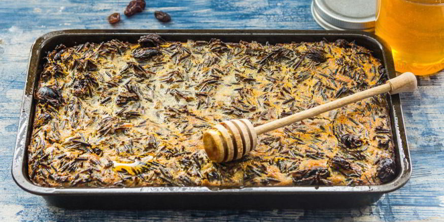 Рецепт сладкой запеканки из дикого риса