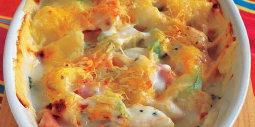 Рецепт сочной запеканки из курицы с овощами