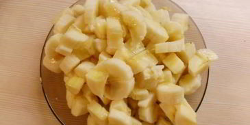 творожная запеканка с бананами