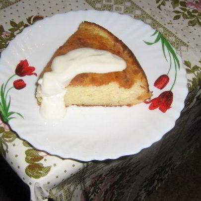 Творожная запеканка с бананом в духовке