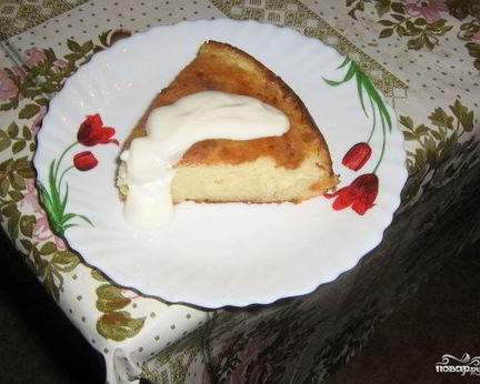 Творожная запеканка с бананом в духовке