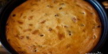 творожная запеканка с курагой и изюмом