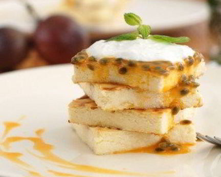 Творожная запеканка с маракуйей