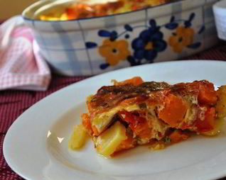 Тыквенно-картофельная запеканка