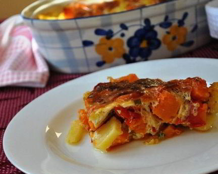 Тыквенно-картофельная запеканка