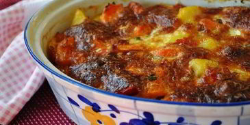 тыквенно-картофельная запеканка