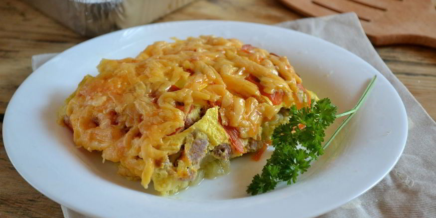 Рецепт запеканки из кабачков с фаршем в духовке