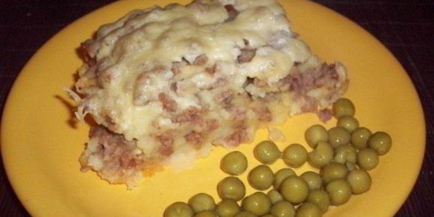 Рецепт запеканки из картофельного пюре и фарша