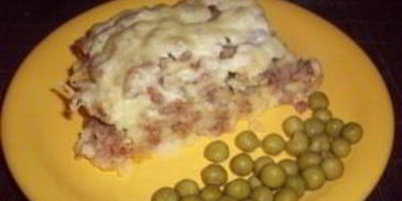 запеканка из картофельного пюре и фарша